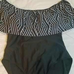 Cupshe off shoulder one piece